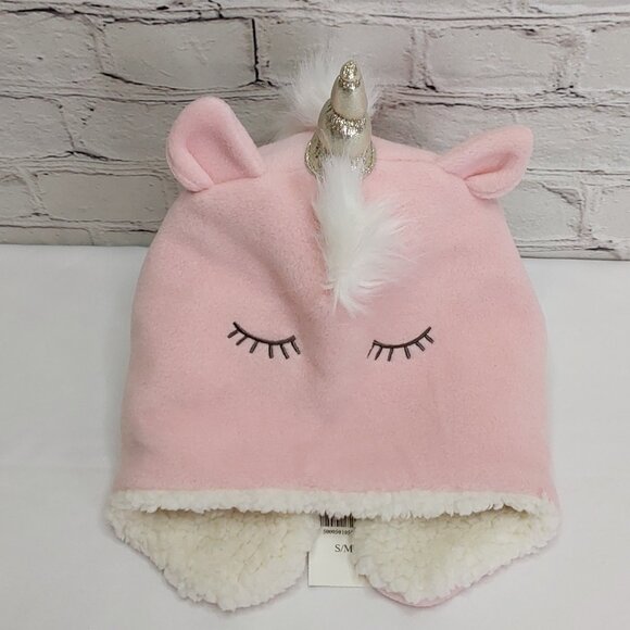 'BABY GAP' SHERPA 'ALLY UNICORN' WINTER HAT with EAR COVERAGE - Picture 13 of 15